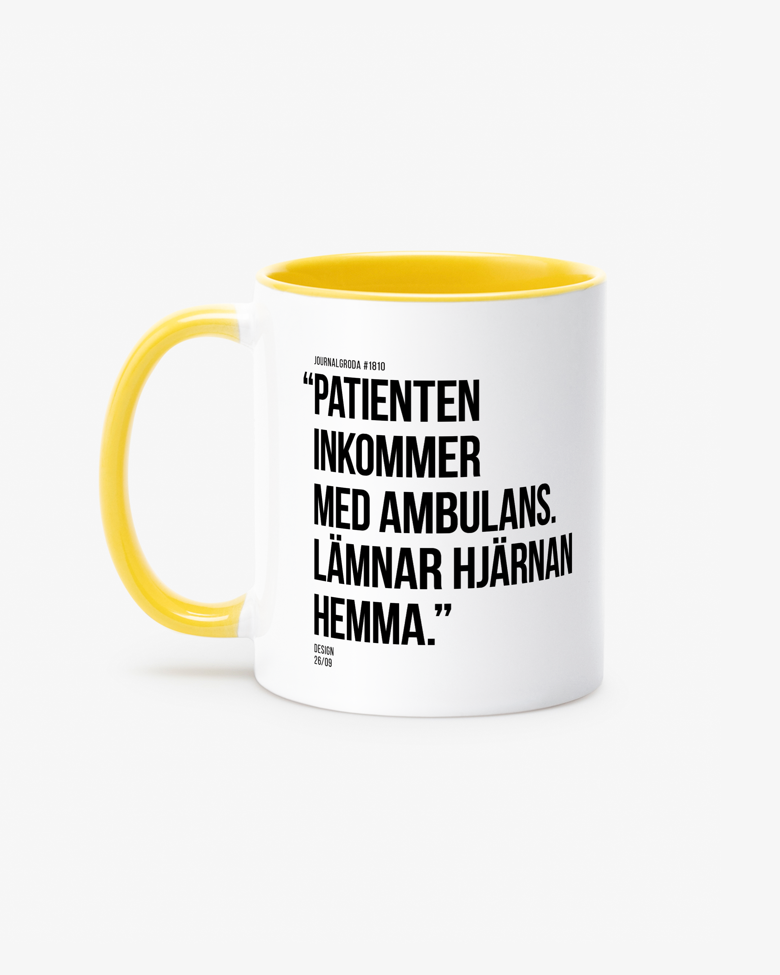 Journalgrodor Mugg #3 Gul