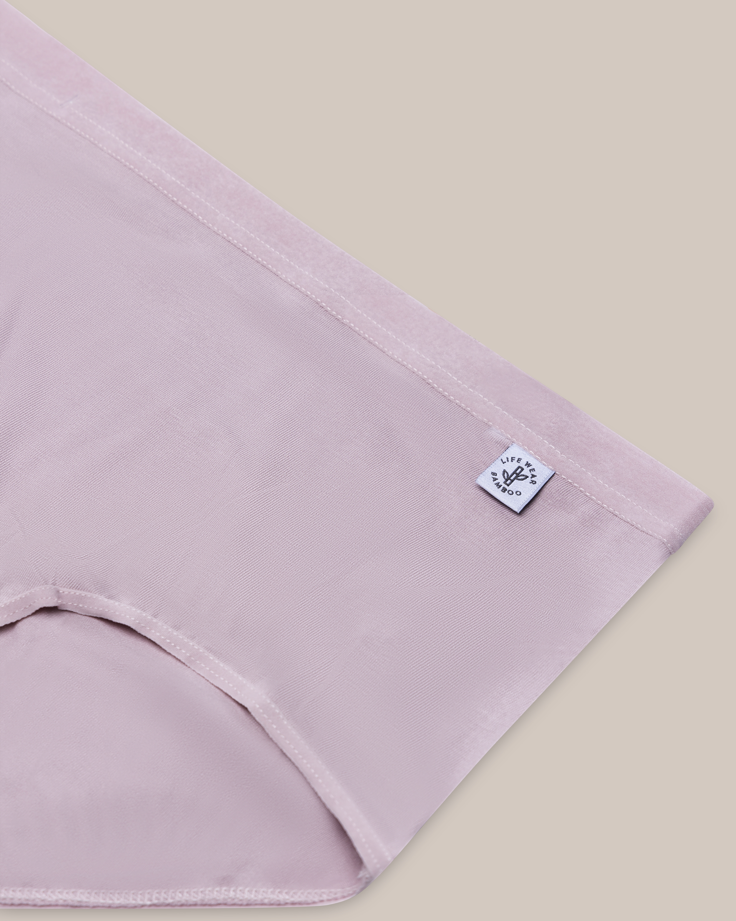 Korkeavyötäröiset alushousut Bambu Pinkki