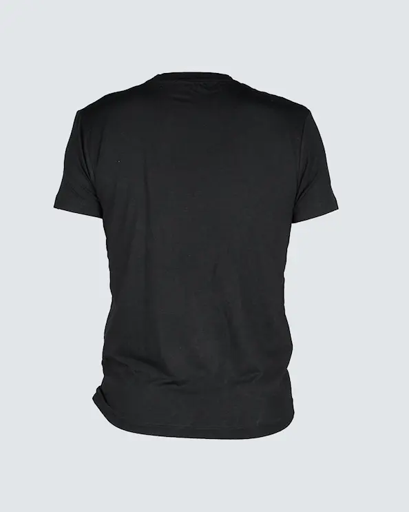 T-shirt, herrmodell i bambu med rund hals, vit