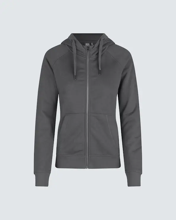 ID Identity Core Hoodie Zip Dam Grå