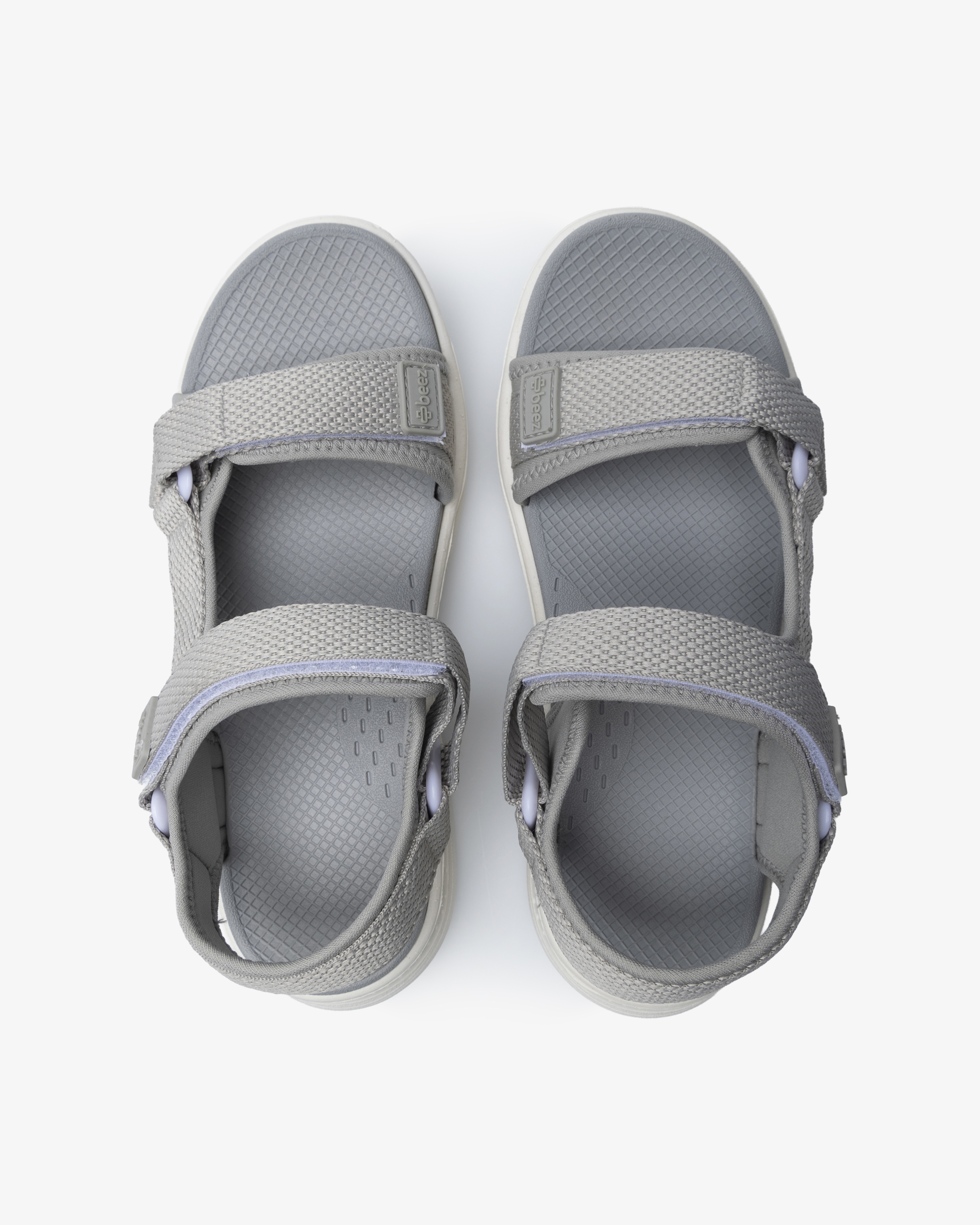 Beez Zen Velcro Sandal Grå