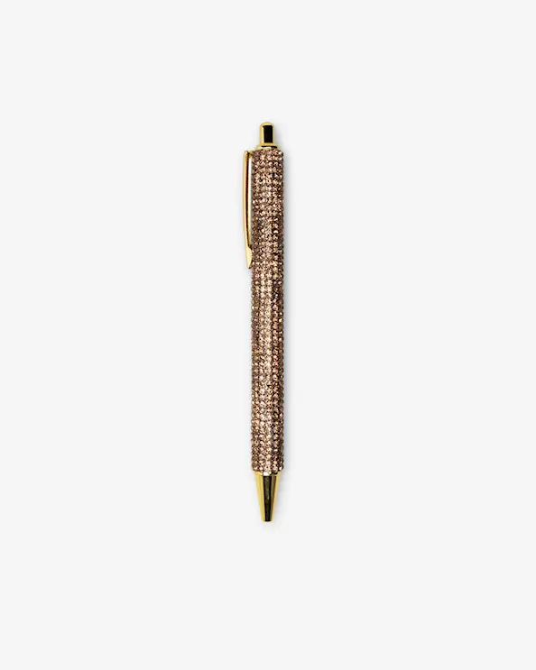 Stift mit Glitzersteinen Rosé