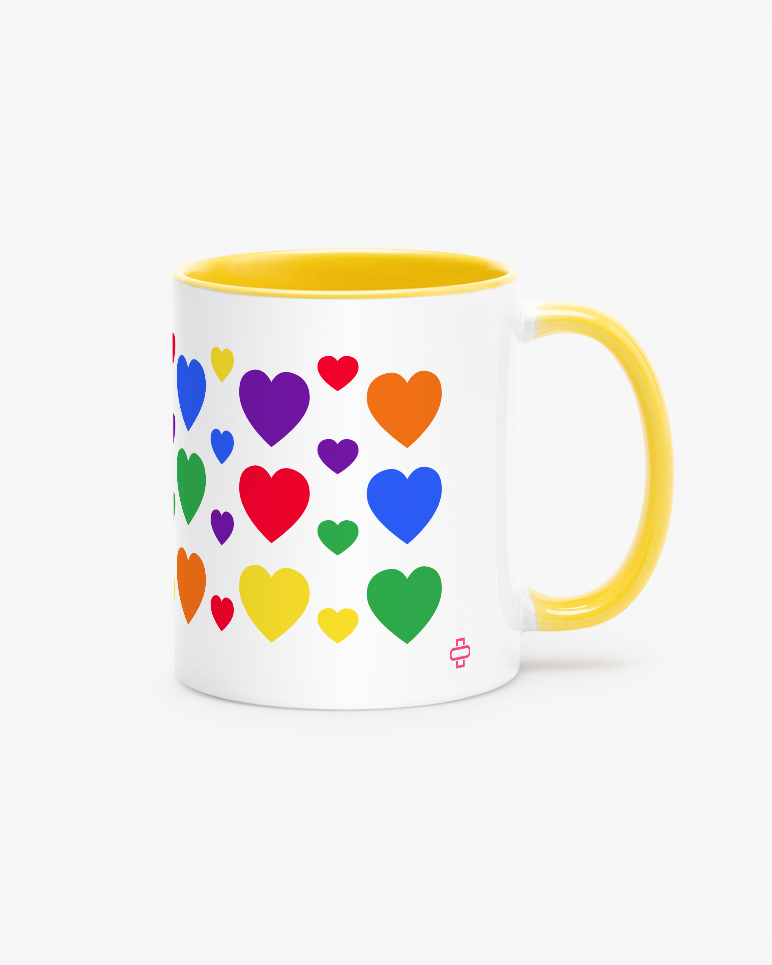 Krus Pride Hearts Gul