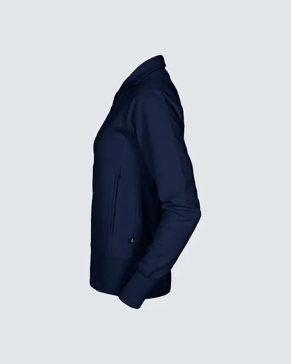 Texstar Sweatshirt med dragkedja Dam Marin