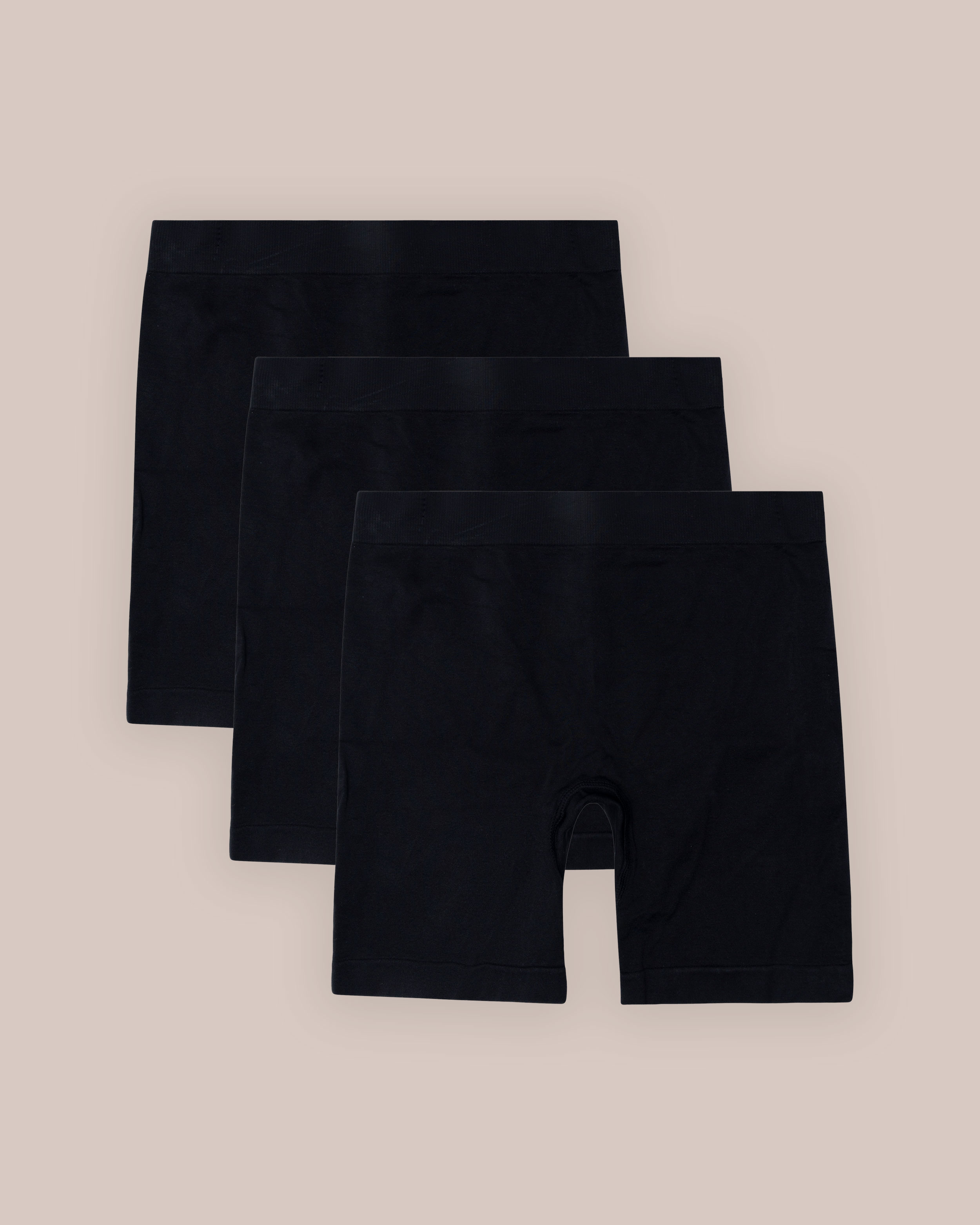 Sykkelshorts Seamless Svart 3-pakning