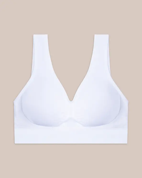 Seamless top Marie avtagbare innlegg, Hvid