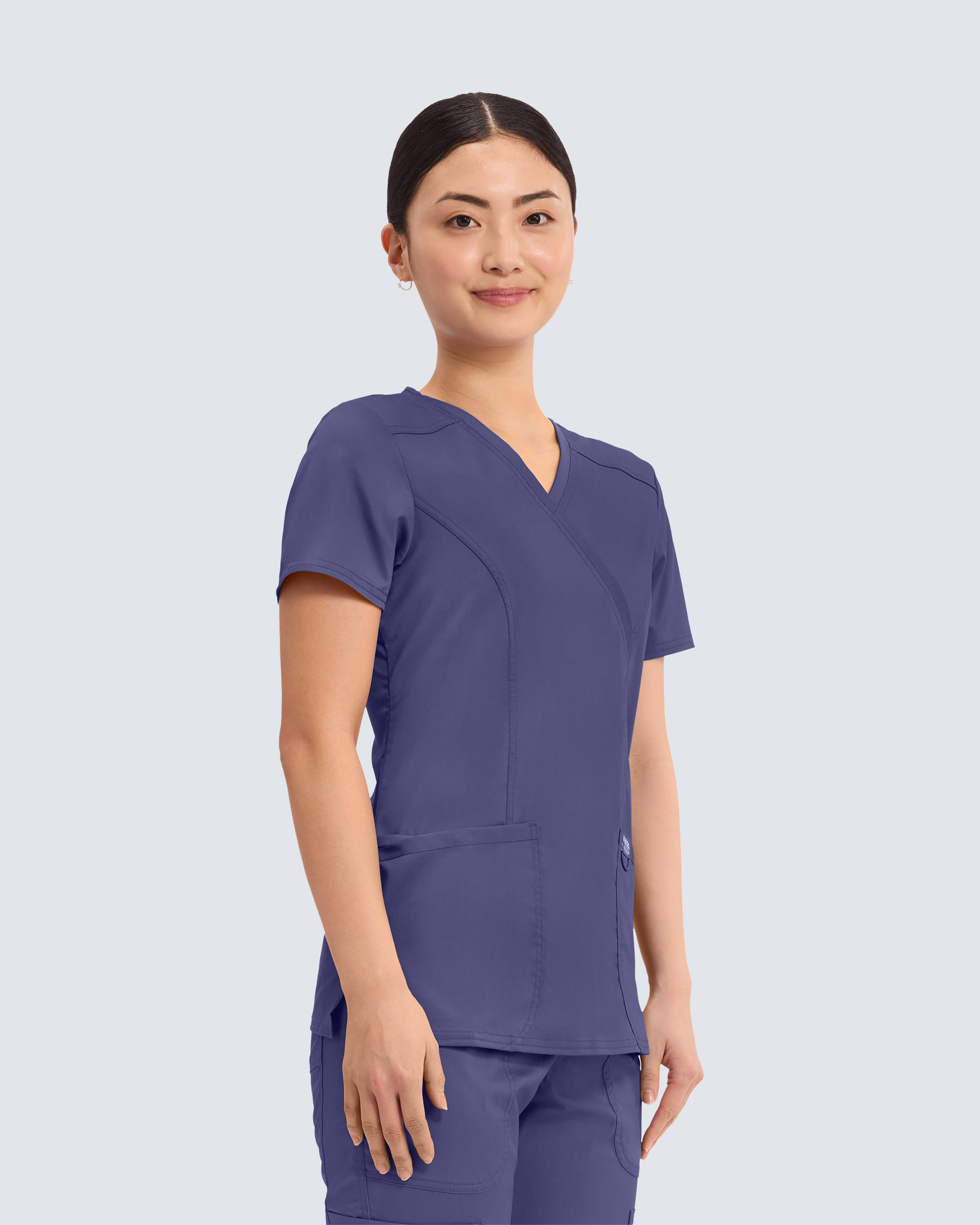 Cherokee Revolution Mock Wrap Top WWE610 Blomme