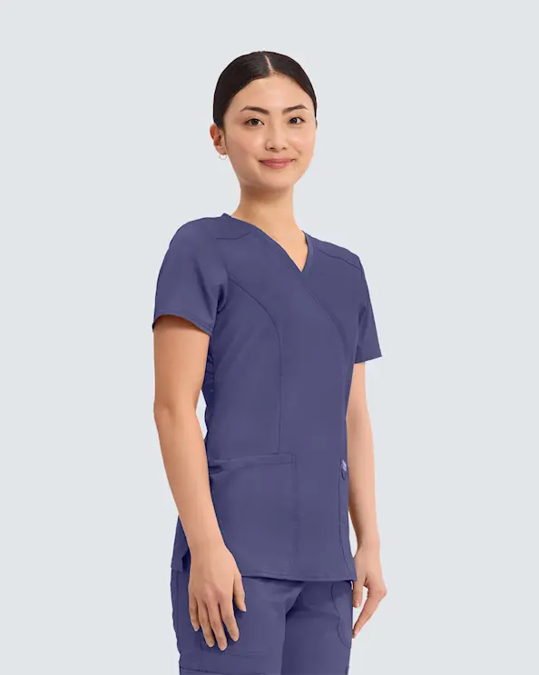 Cherokee Revolution Mock Wrap Top WWE610 Blomme