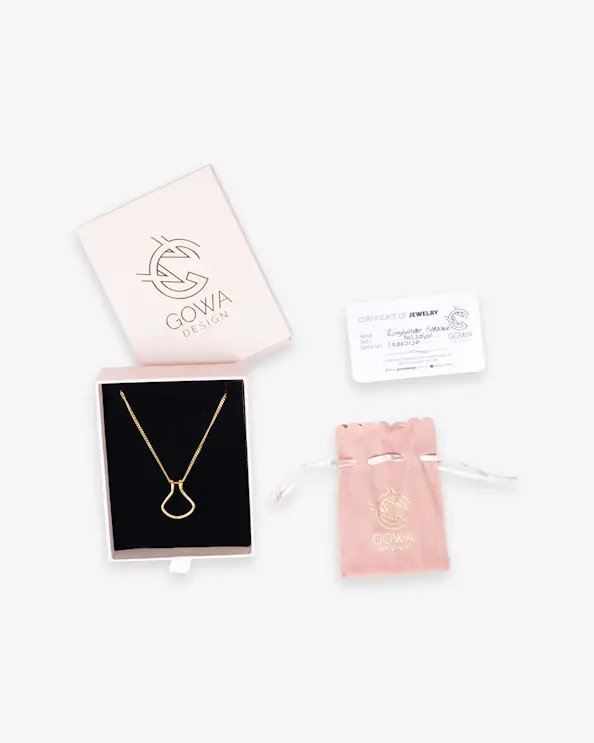 Halsband Ringhållare Loop Guld