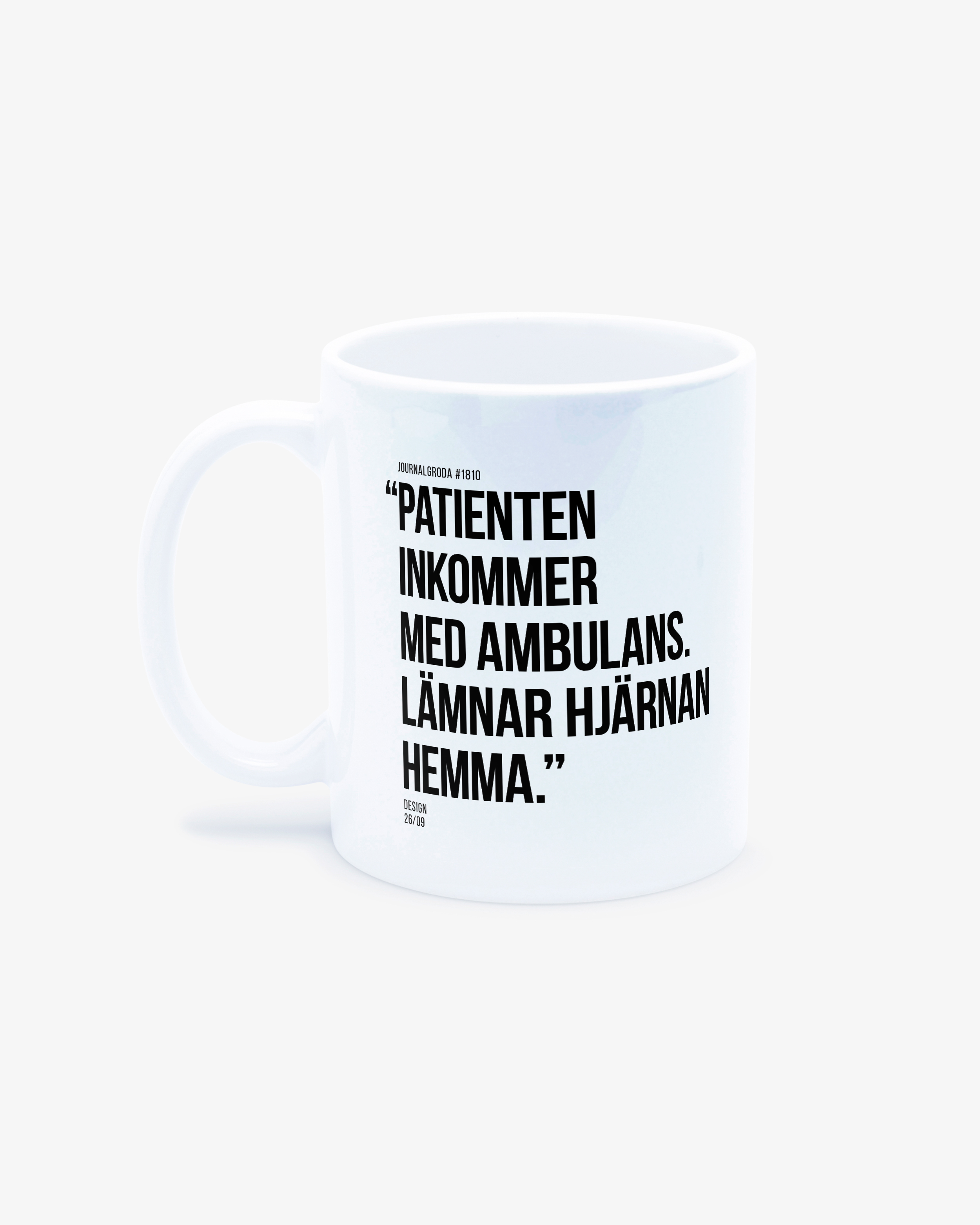 Journalgrodor Mugg #3 Vit