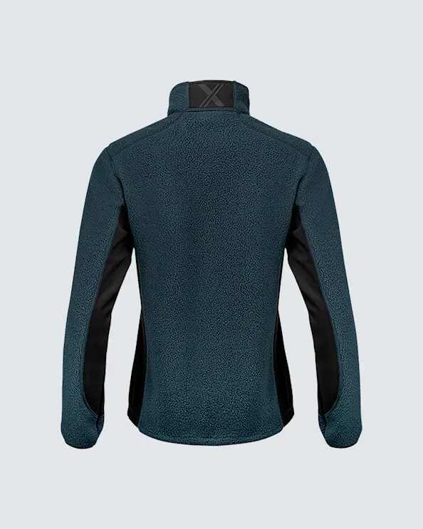 Texstar Pile Fleece Jacka Dam Blå