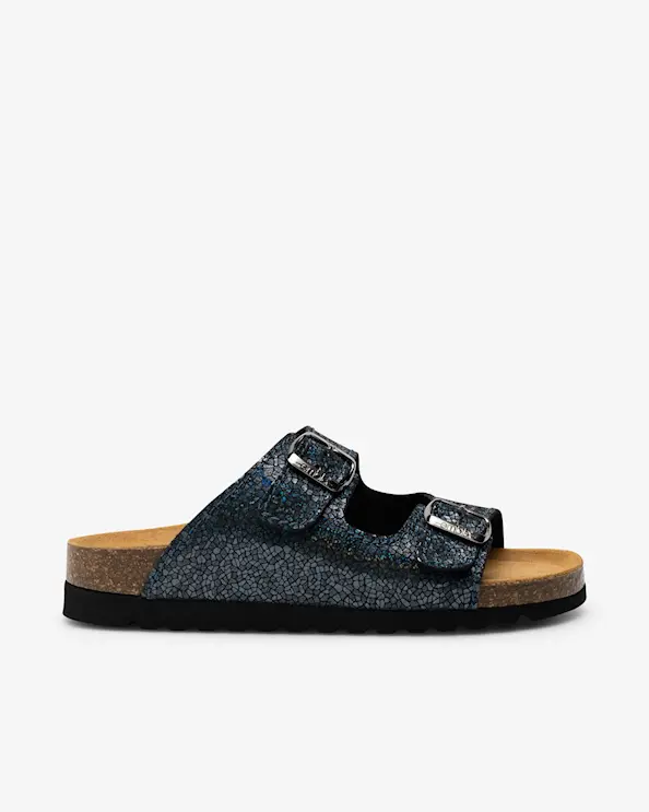 Embla 2736 Airbed Sandal Blå Glitter