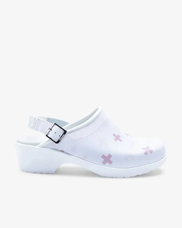 Beez Klassisk Arbetssko Medical Dusty Pink
