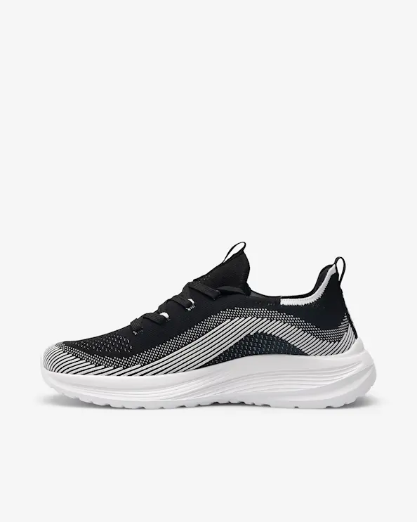 Beez SENSE LACE Slip-on Sneaker Svart