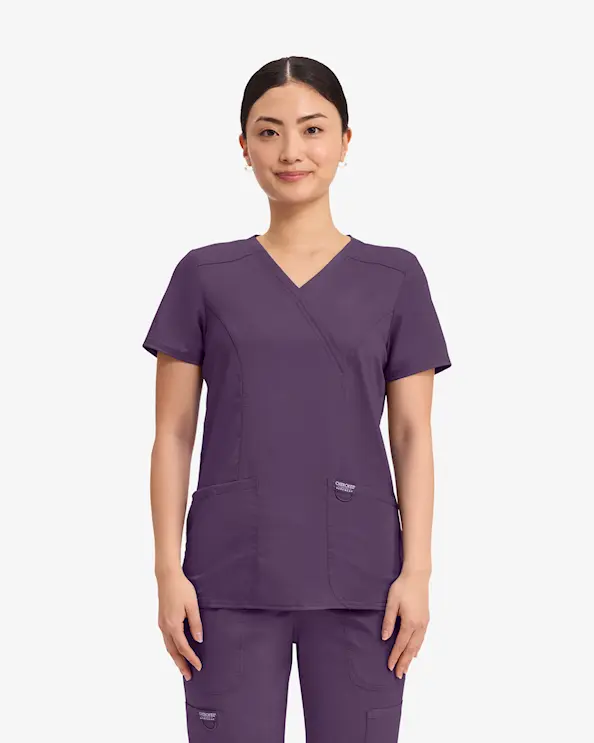 Cherokee Revolution Mock Wrap Top WWE610 Lilla