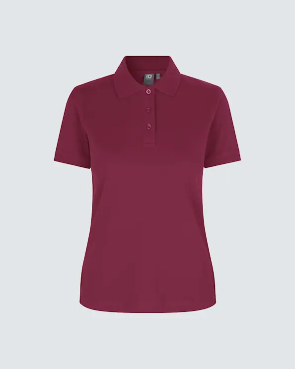 ID Identity Naisten Pikeepaita Kirsikanpunainen