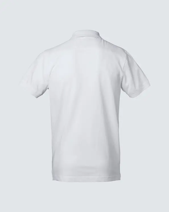 South West Morris Hvit Piké Unisex Svarte Detaljer