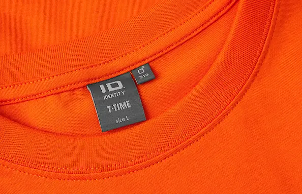 ID Identity T-shirt T-TIME for herrer Oransje