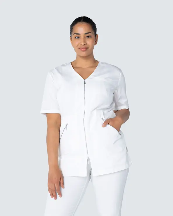 WAW Filippa Zip Top White