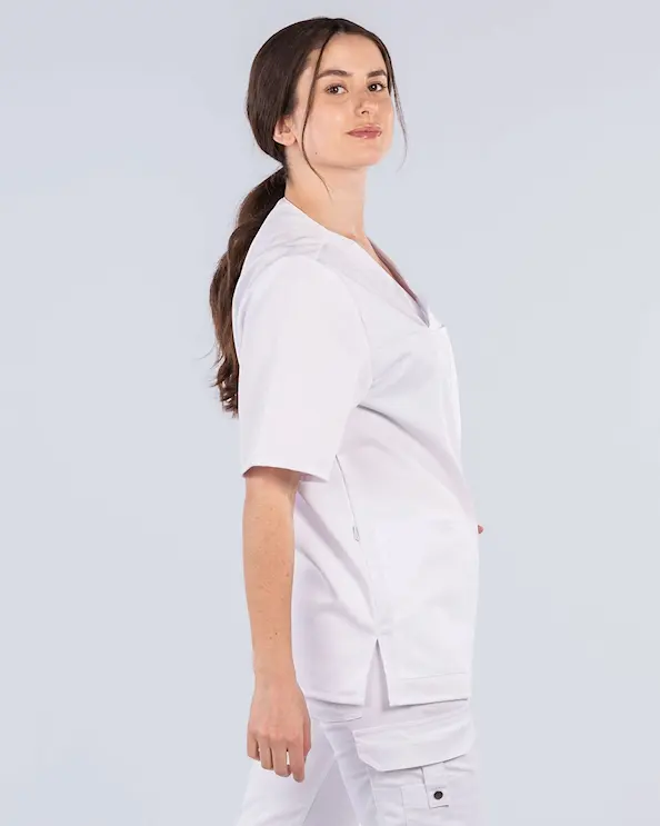 Kentaur Tencel Medical Hvit Kittel Unisex