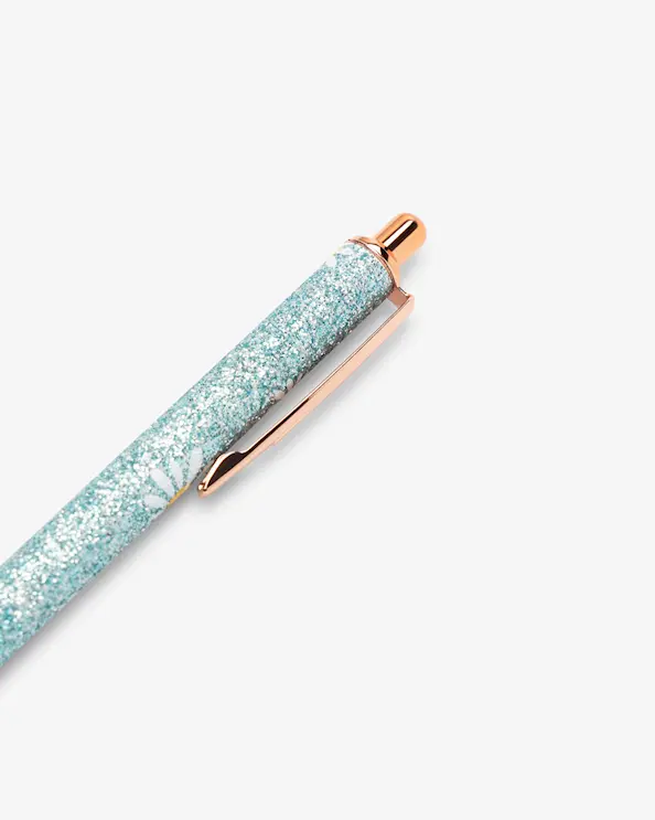 Kugelschreiber Glitzer Blau