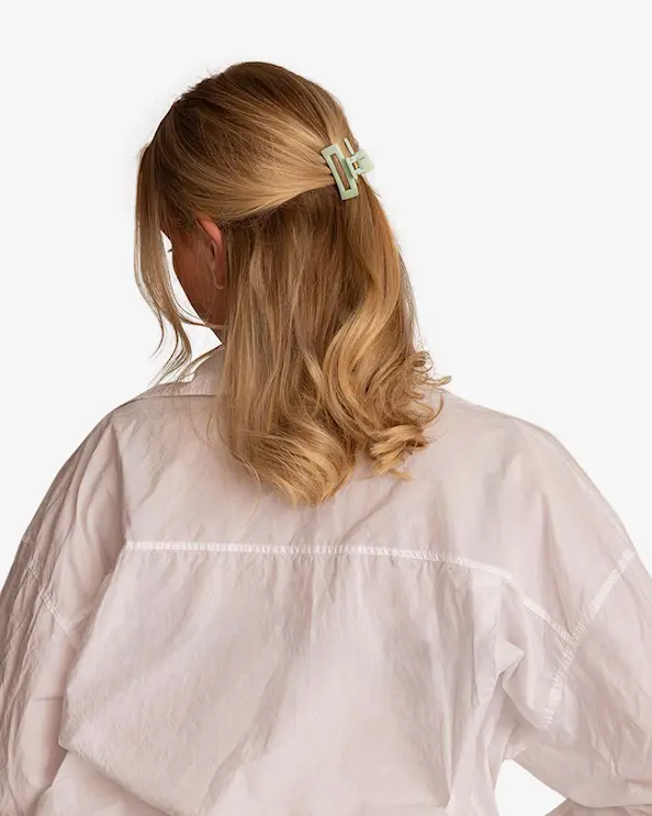 Léonie Hårklämma Mini 2-pack Mint Grön