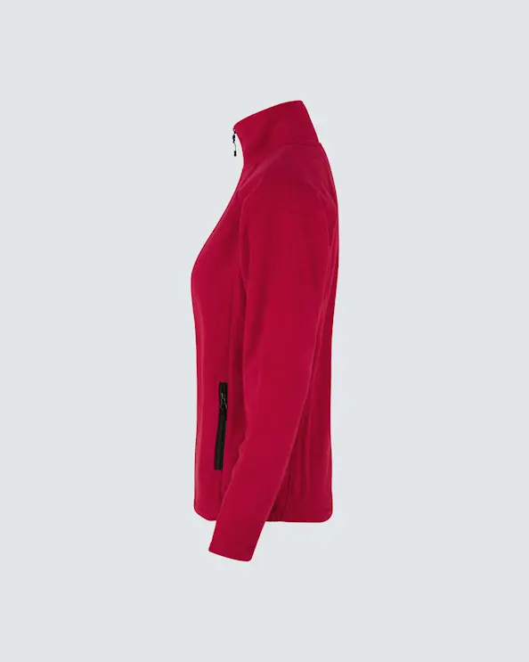 ID Identity Cardigan Microfleece Dam Röd