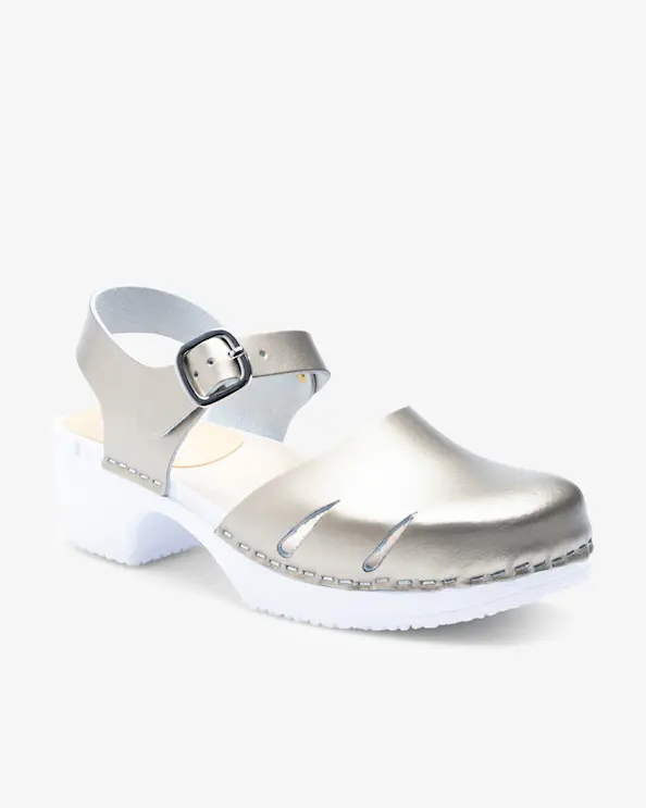 Beez Très Chic Champagne Metallic Arbeidssko