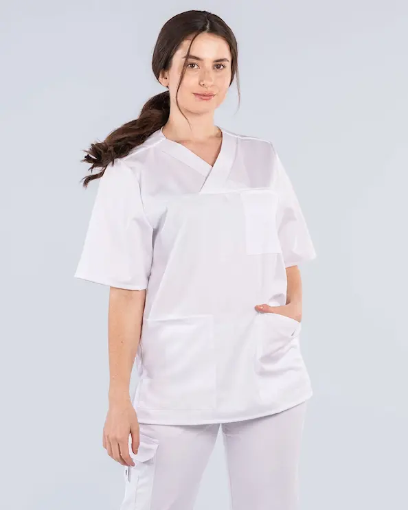 Kentaur Tencel Medical Hvit Kittel Unisex