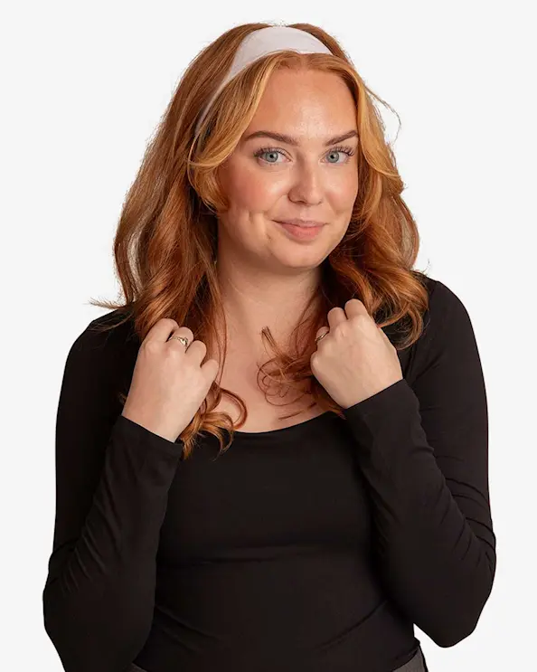 Léonie hårbånd Hvit