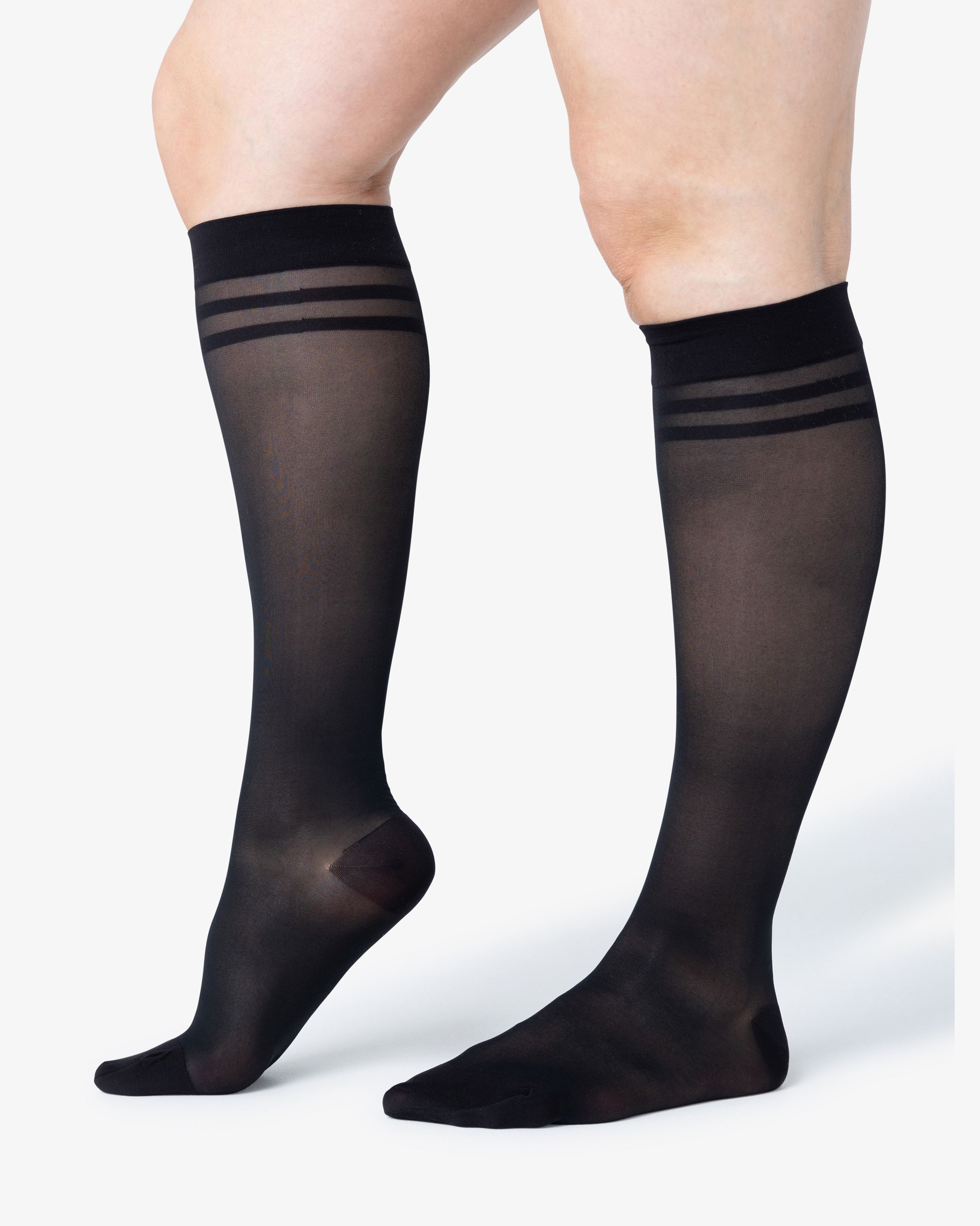 Segreta 70 Silhouette Derm Gambaletto Svart Stödstrumpa