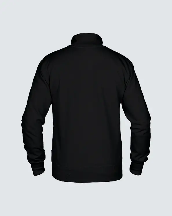 Texstar Sweatshirt med dragkedja Herr Svart