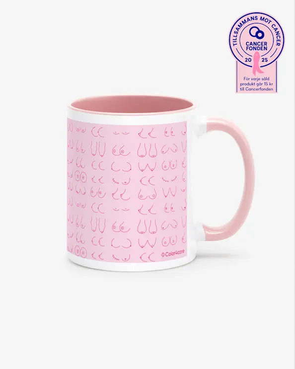 Mugg Every Tit Counts Rosa