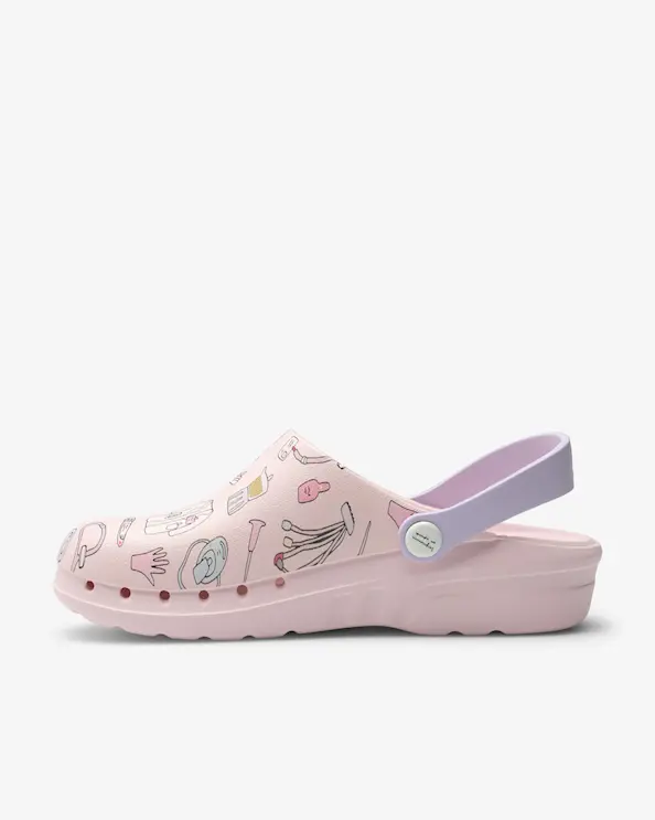 Suecos Oden Fusion Print Slip in Hygiensko Rosa