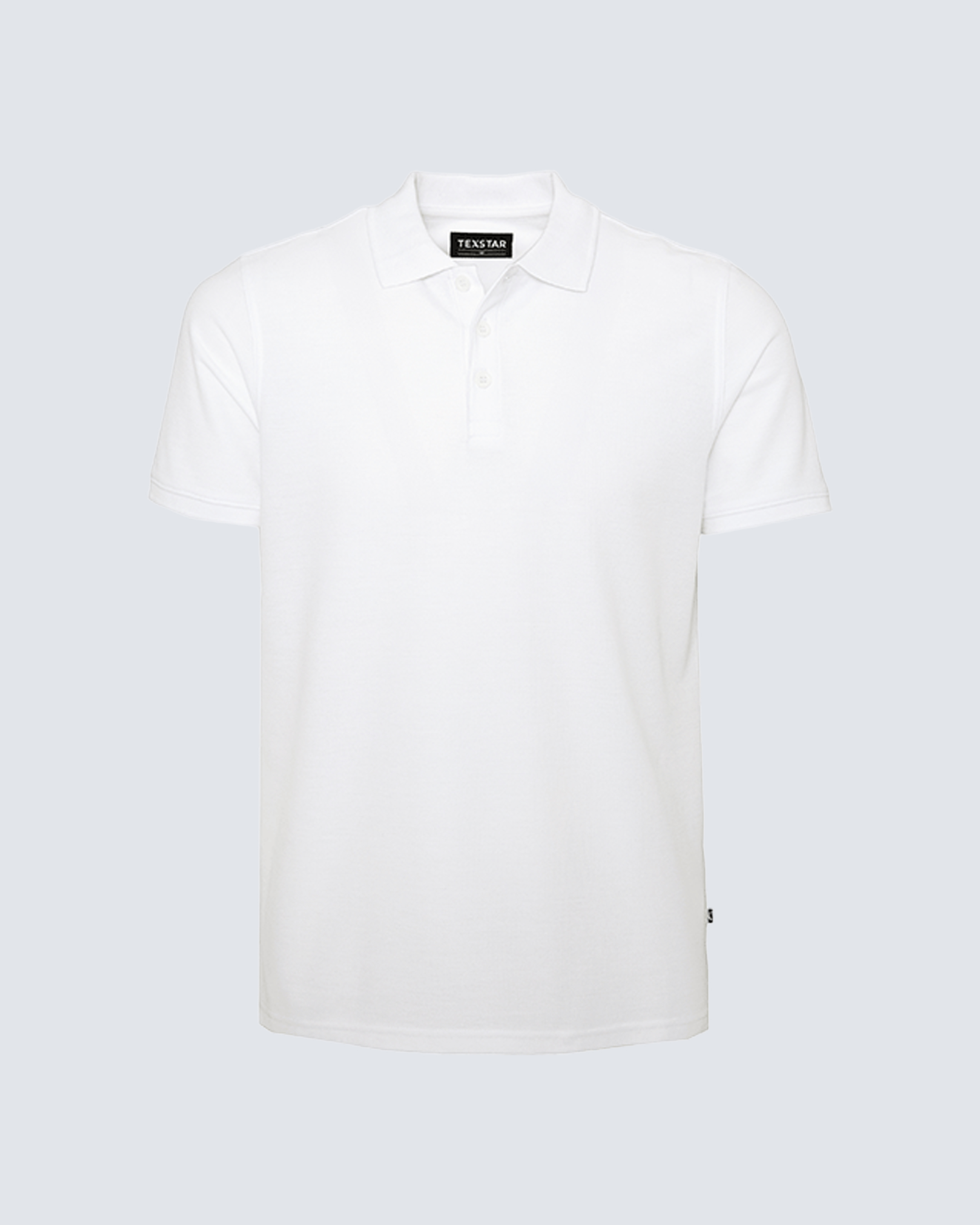 Texstar Classic Piké Herr Vit