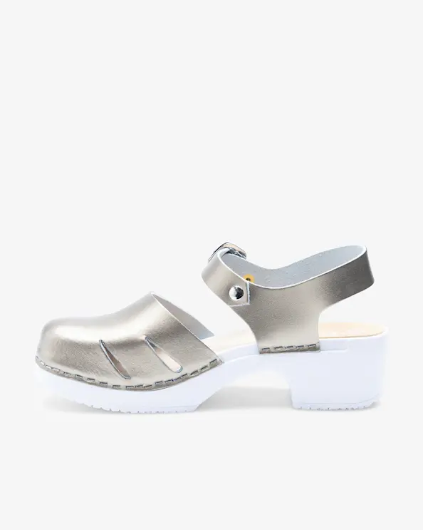 Beez Très Chic Champagne Metallic Arbeidssko