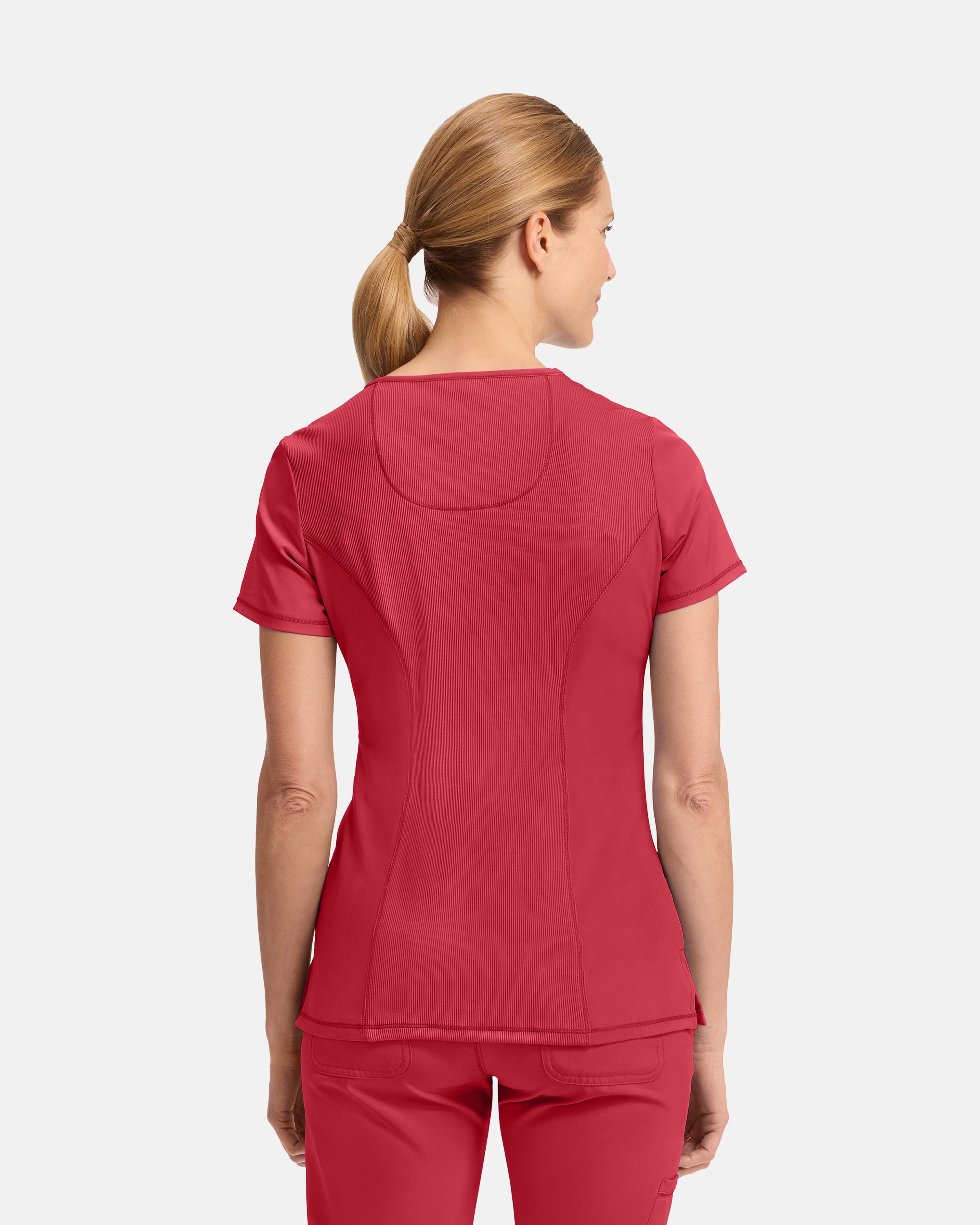 Infinity Mock Wrap Top CKE2625A Röd