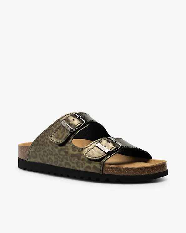 Embla 2736 Airbed Sandal Leopard Khaki