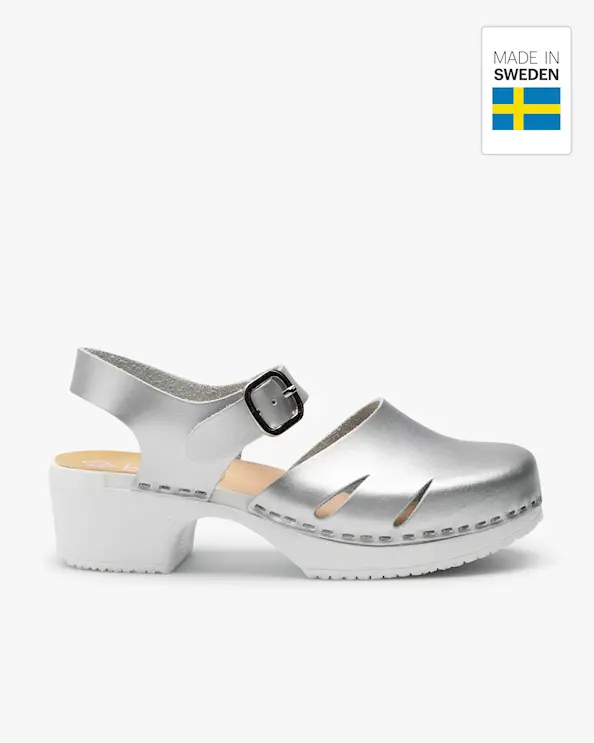 Beez Très Chic Clog Silber/Metallic