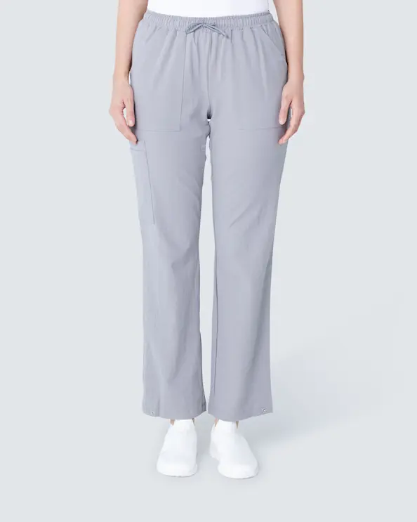 Hejco Crinkle Drew Hopeanharmaa Housut Unisex