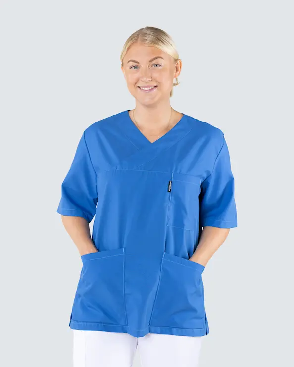 Almedahls Sininen V-paitapusero Tencel Unisex