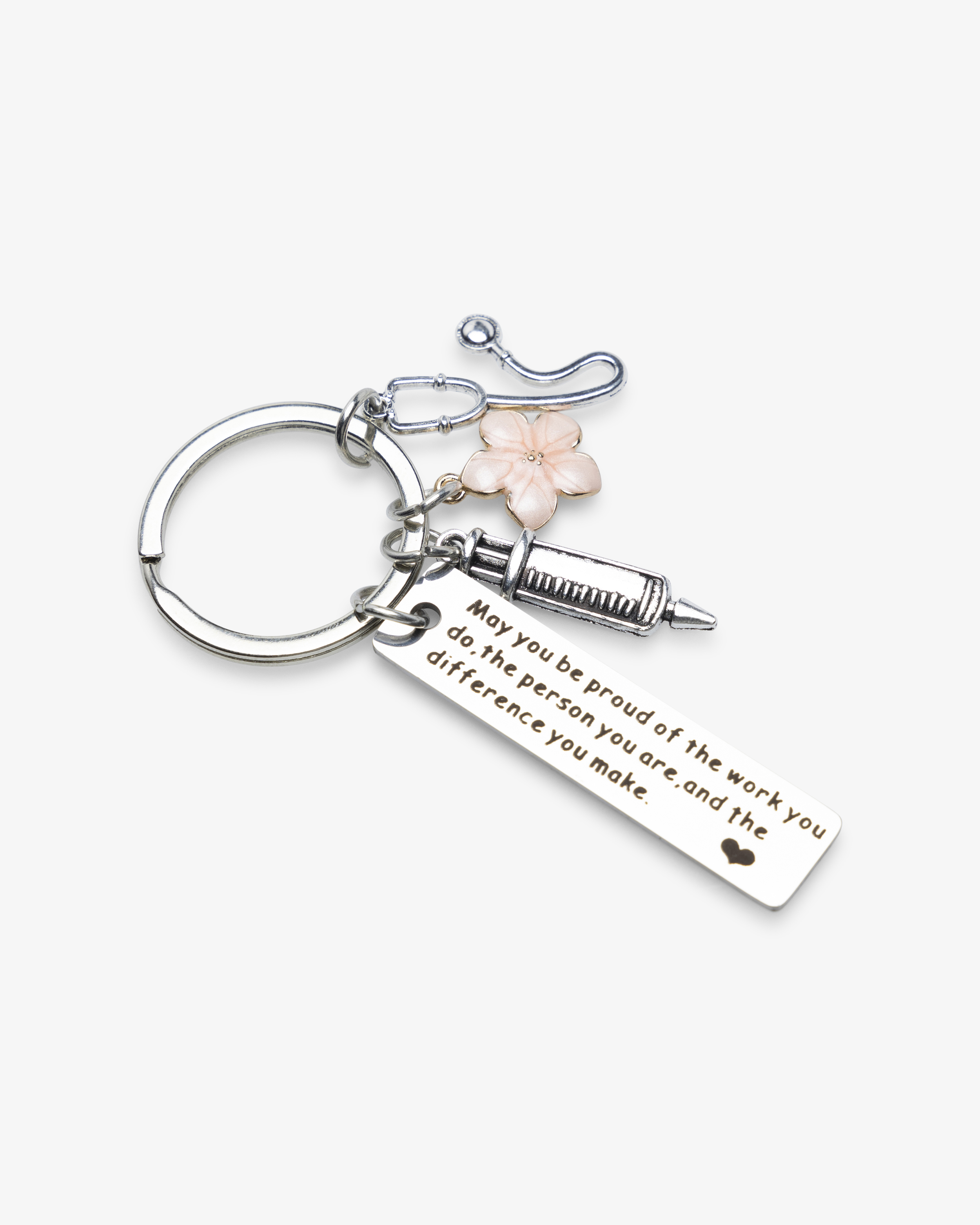 Schlüsselanhänger mit Pflege-Thema