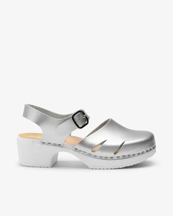Beez Très Chic Silver Metallic Työkengät