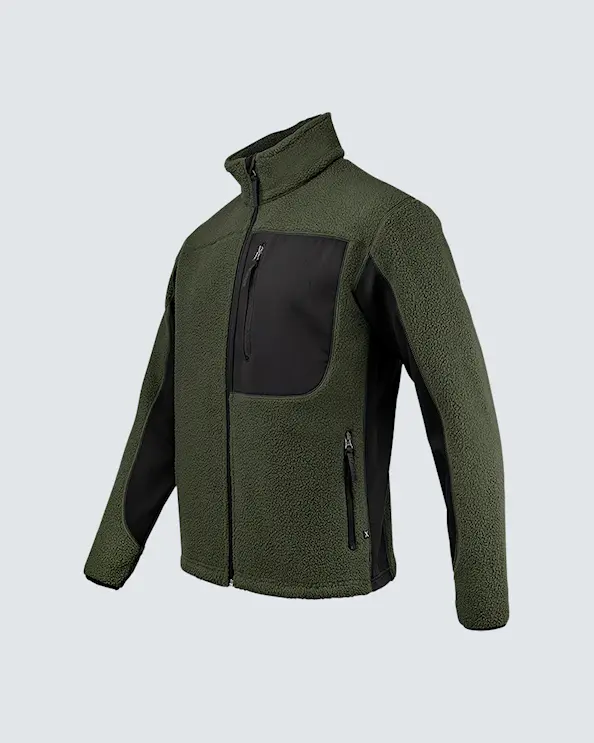 Texstar Pile Fleece-takki Miehet  Vihreä