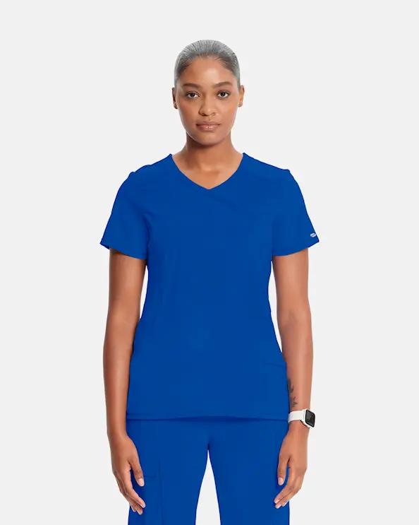 Infinity Mock Wrap Top CKE2625A Mørkeblå