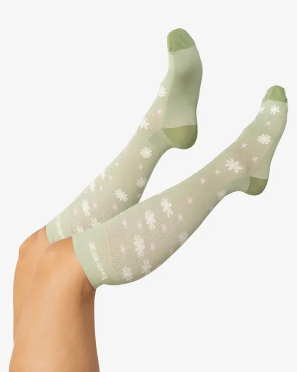 Beez Støttestrømper Bred Læg Saga Grøn