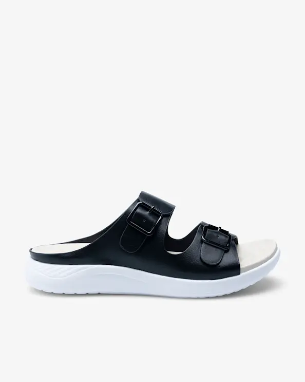 Beez Adore Black Slip in Sandal