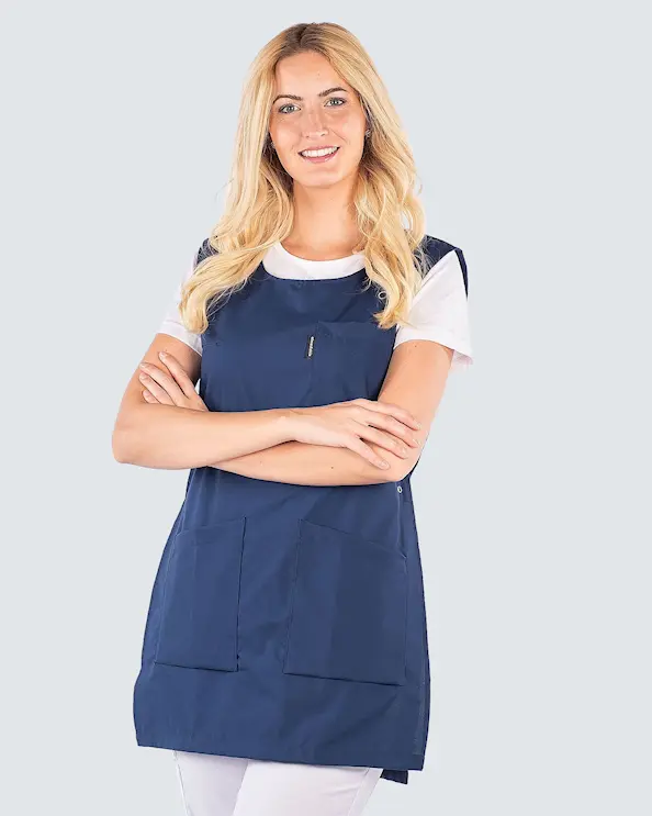 Almedahls Marinblå Västförkläde Unisex