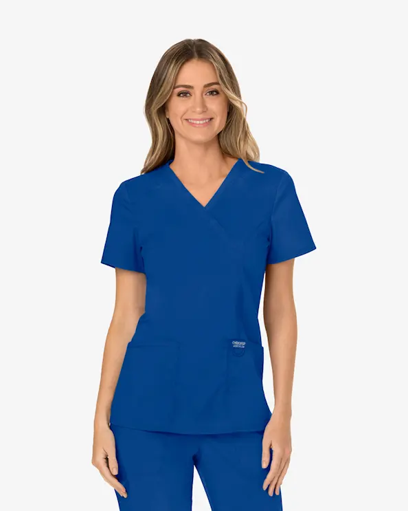 Cherokee Revolution Mock Wrap Top WWE610 Mørkeblå