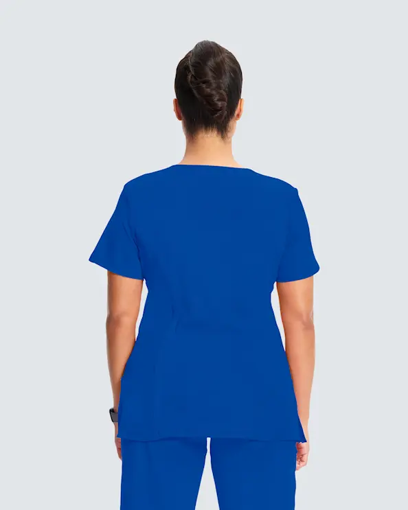 Infinity Mock Wrap Top CKE2625A Royal Blue
